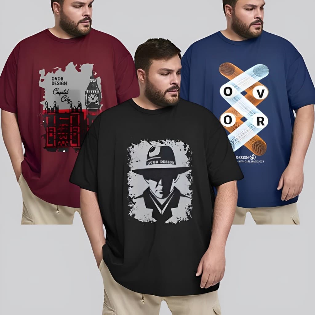 (Isi 3pcs) KAOS PRIA JUMBO KAOS PRIA BIG SIZE KAOS JUMBO LENGAN PENDEK BAHAN KATUN 2XL-5XL