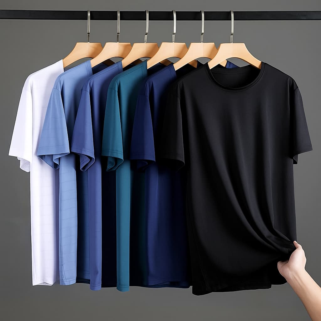 Kaos Polos Pria Wanita Cotton Combed Premium Kaos Lengan Pendek Termurah - Baju Kaos Pria Wanita Polos ROUND NECK REGULER FIT