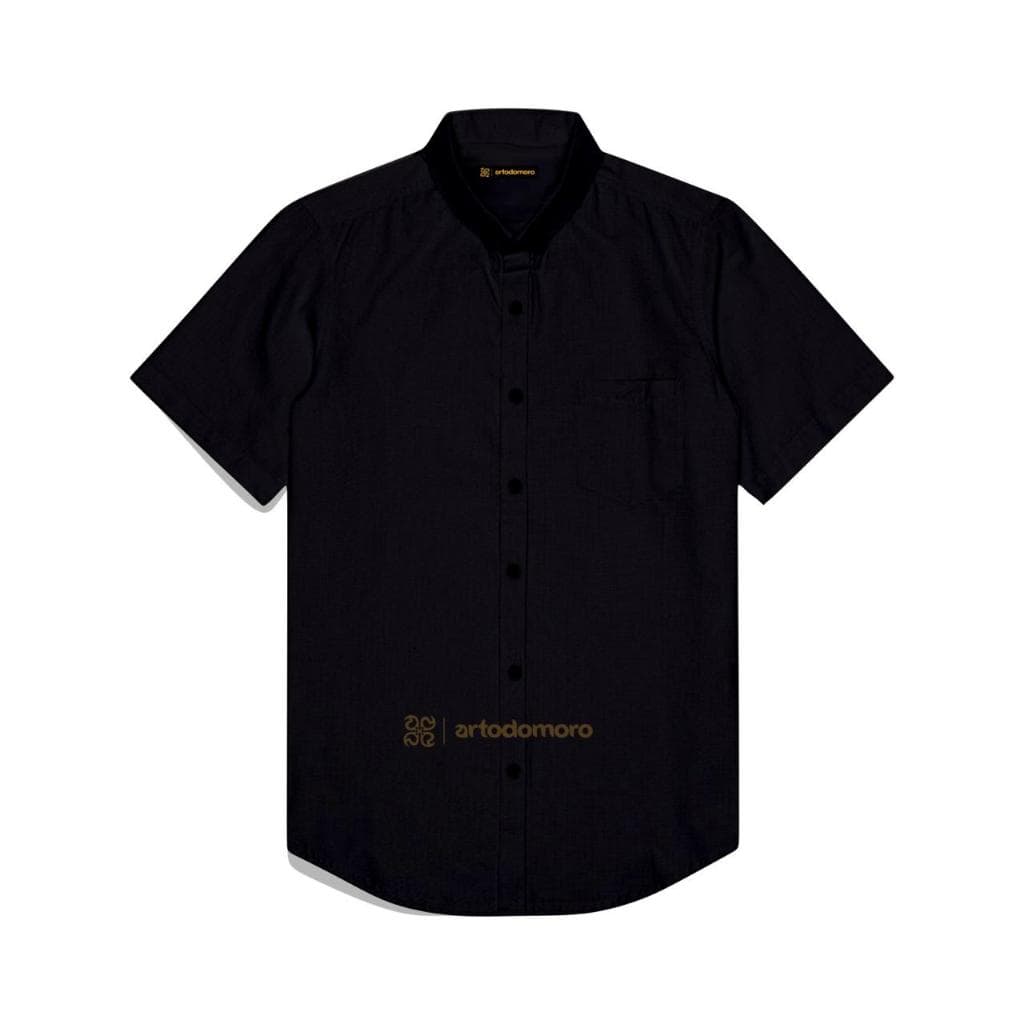 Artodomoro Kemeja Polos Pria Katun Kerja Kantor Formal Lengan Pendek Slim Fit 14 Warna