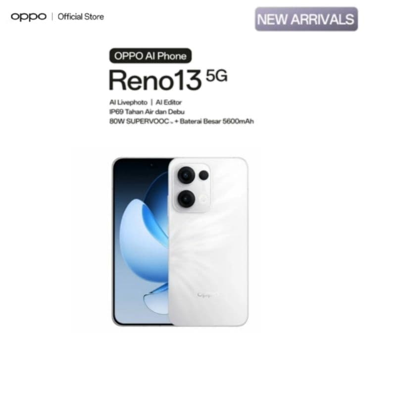 OPPO RENO 13 5G RAM 12GB/256GB | RENO 13 F 5G | RENO 13F GARANSI RESMI OPPO INDONESIA