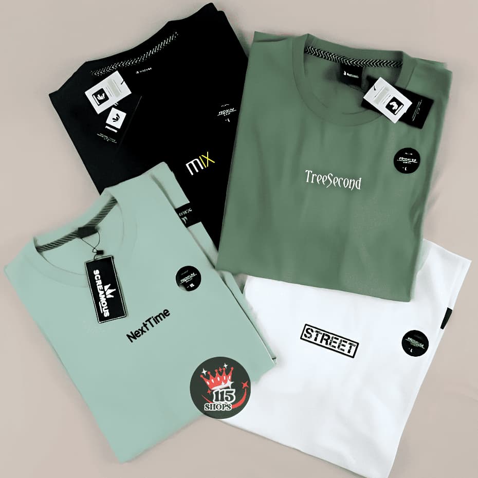 Paket 4PCS 100RIBU Kaos Distro T-shirt Premium Mix Brand Matahari 4PCS 100k | M L XL XXL XXXL
