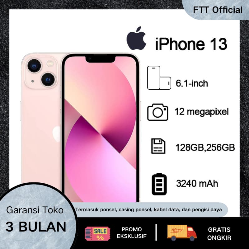 IPHONE 13 512GB 256GB 128GB 100% FULLSET Kondisi Perfect ORIGINAL MULUS NORMAL