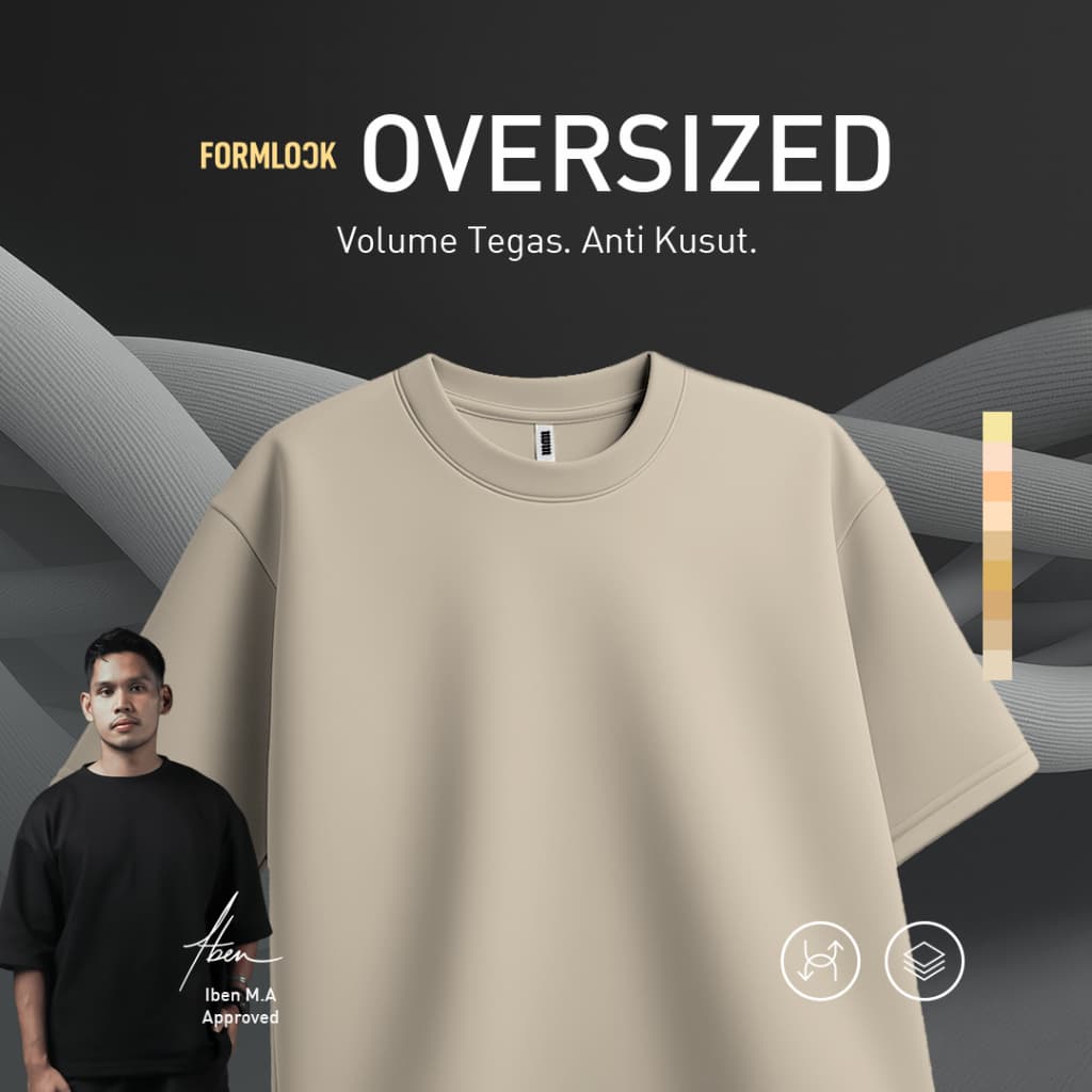No Void Minds FORMLOCK Oversized T-Shirt | Sand