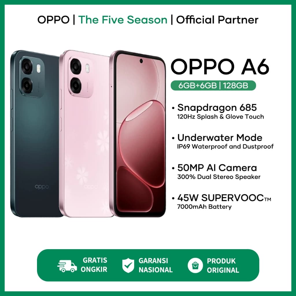 OPPO A6 I A6t I A6t Pro (8/128GB)(8/256GB) - Garansi Resmi OPPO Indonesia