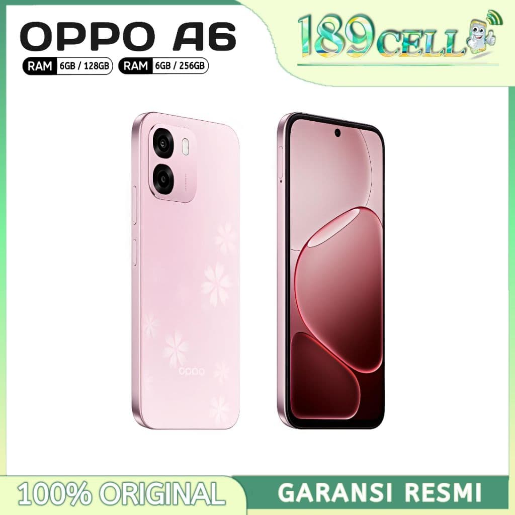 Oppo A6 [6/128GB] [6/256GB] - Snapdragon 685, Camera 50MP, 7000mAh - A6 4G Garansi Resmi