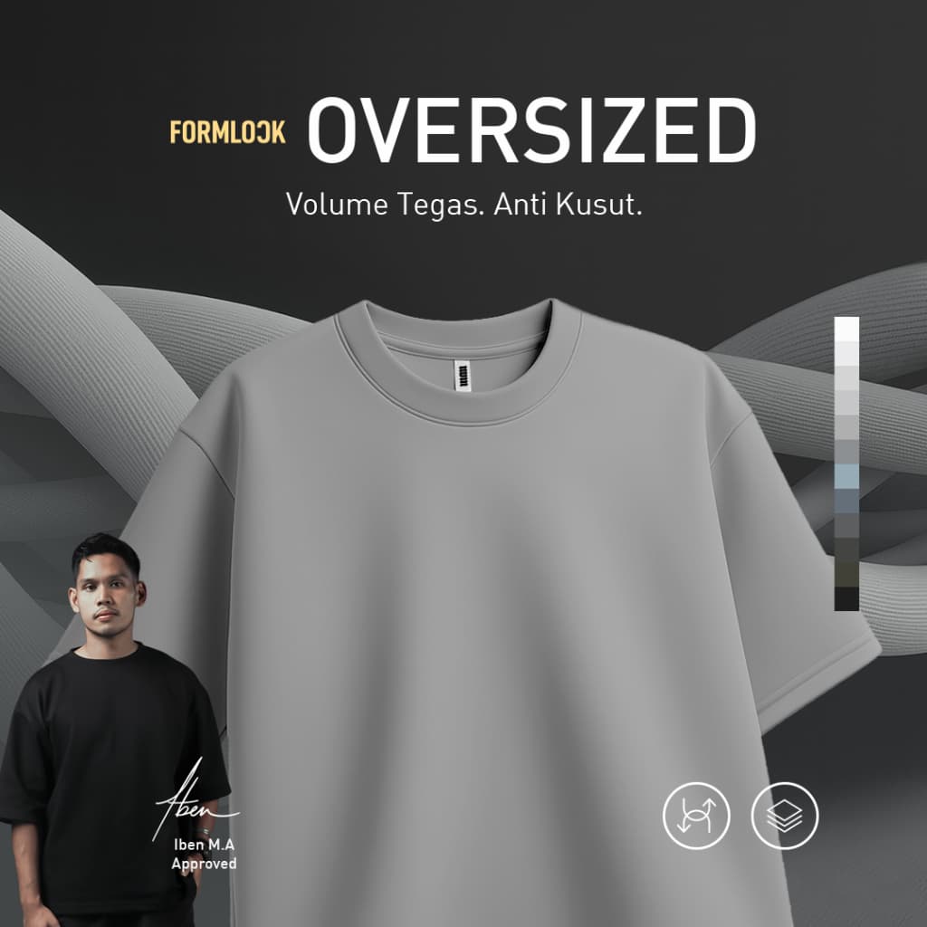 No Void Minds FORMLOCK Oversized T-Shirt | Steel