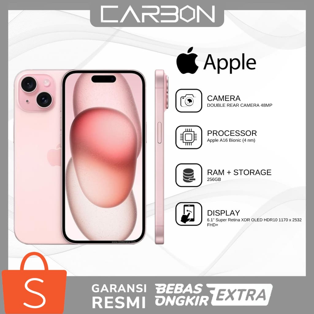 [NEW] Apple iPhone 15 128 GB Garansi Resmi Indonesia